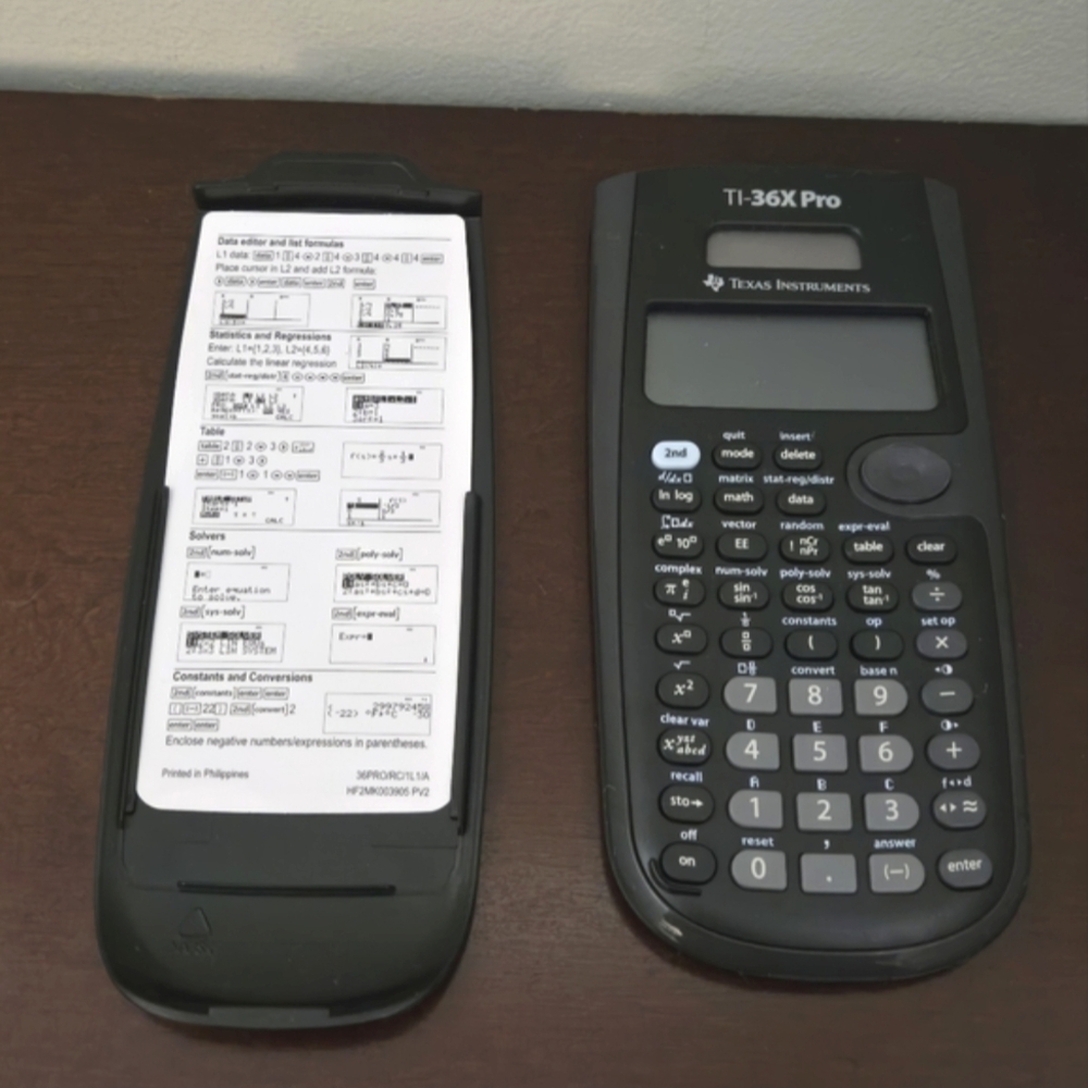 Texas Instruments TI-36X Pro Calculator with Cover Works